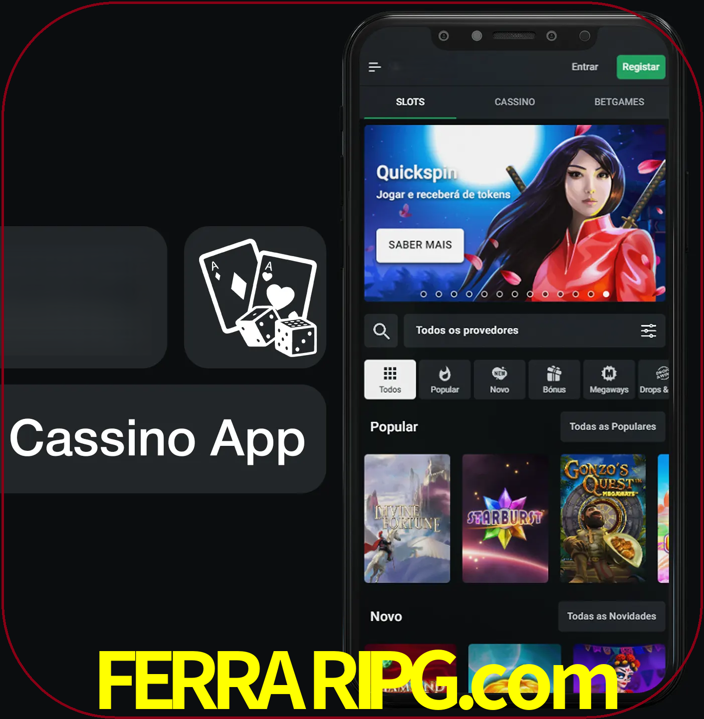 Jogue jogos de cassino e ganhe.
