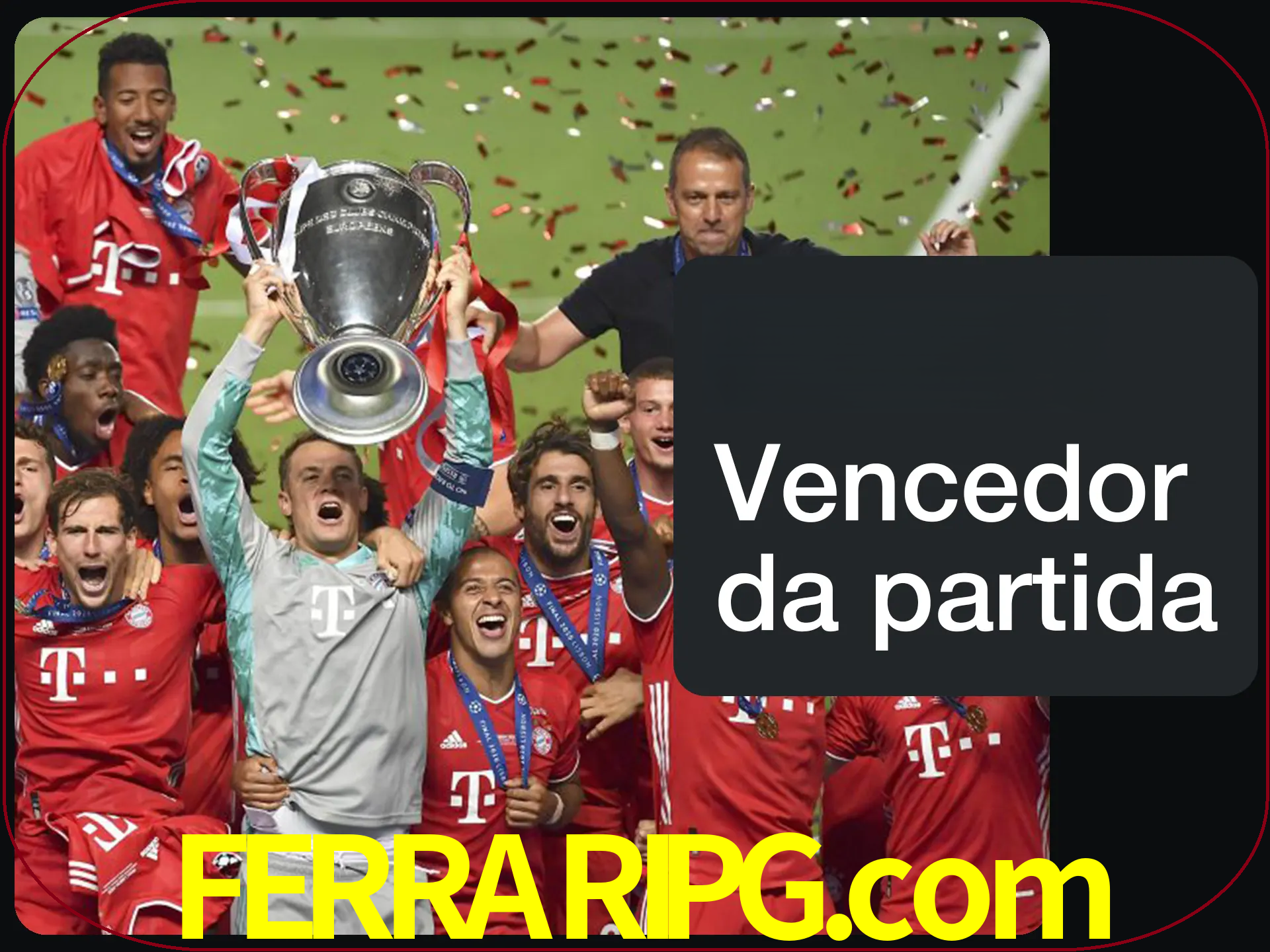 Aposte no vencedor e ganhe uma grande quantia de dinheiro.