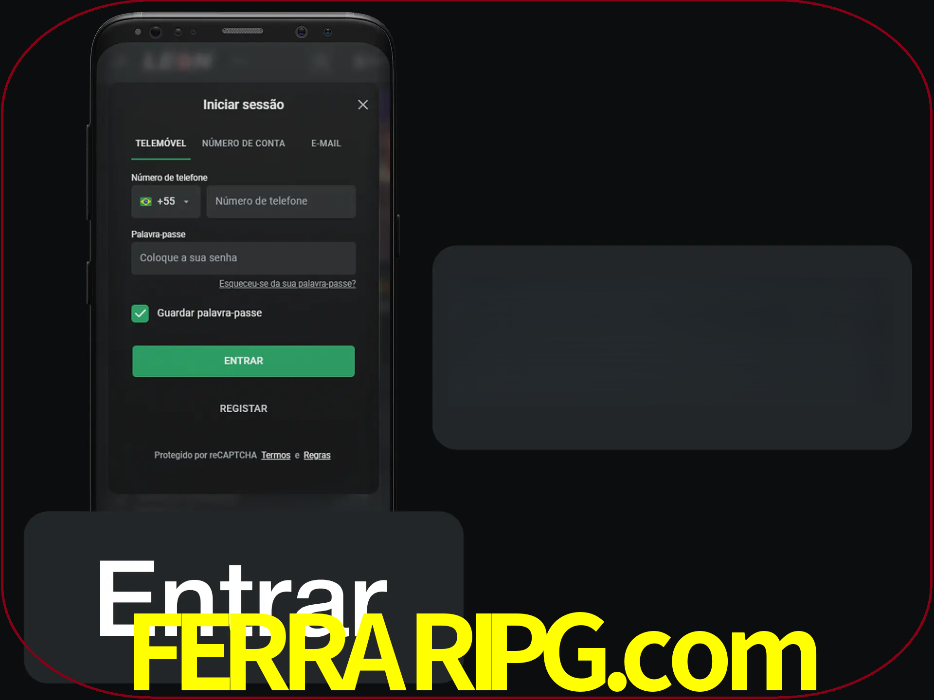 Faça o login para começar a apostar e jogar no cassino.