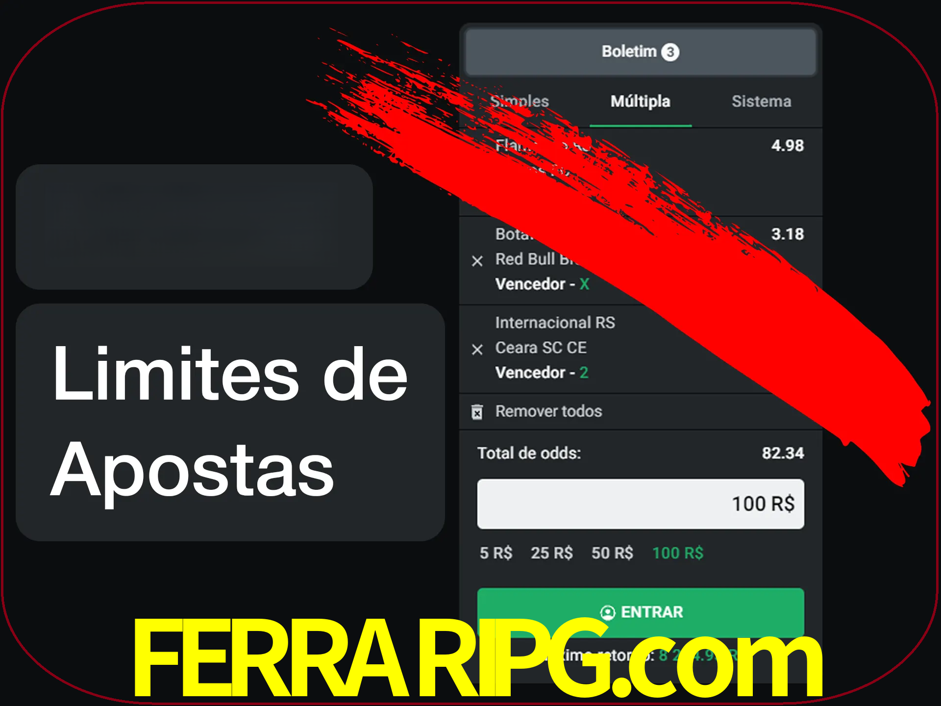 Não faça apostas loucas.